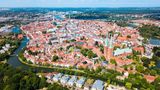 Blick auf Lübeck aus der Vogelperspektive