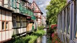 Kanal mit Fachwerkhäusern in Salzwedel