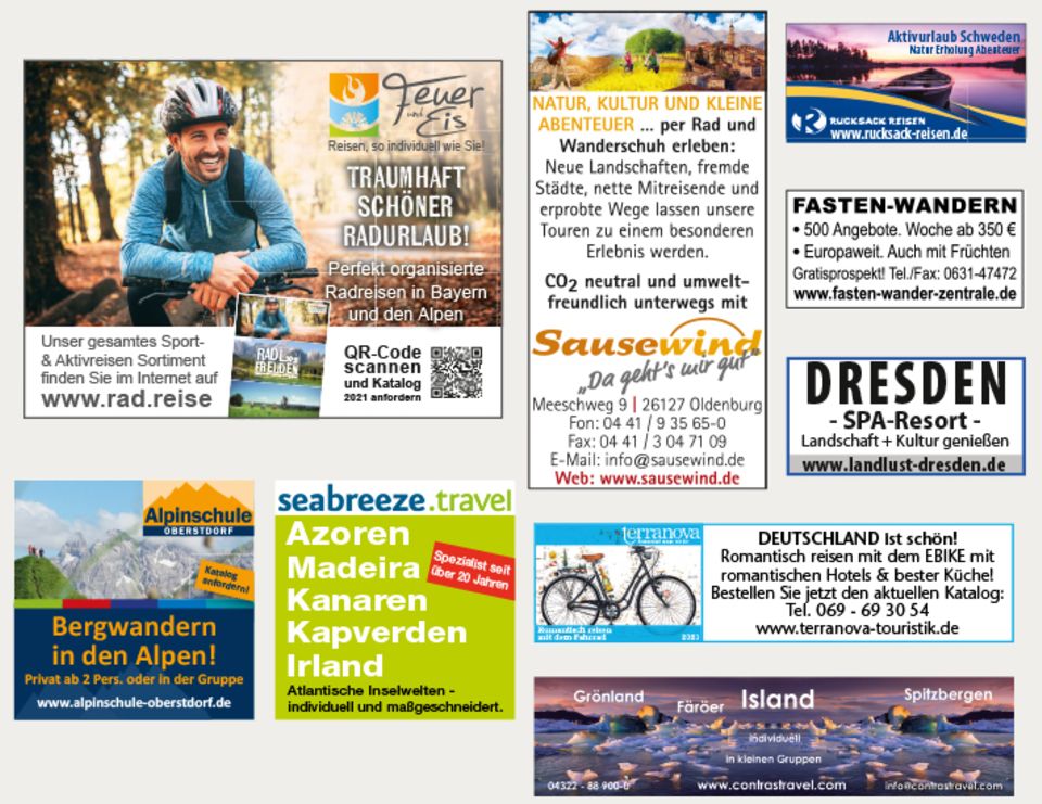 - Werbung -: Reisemarkt Mai 2021 - Werbung -: Reisemarkt Mai 2021