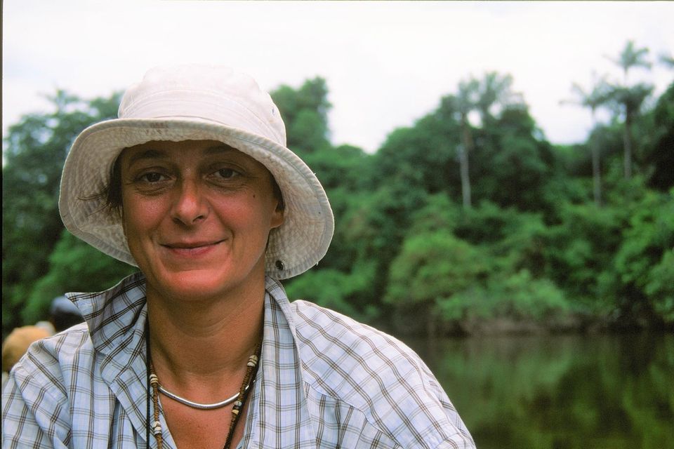 Johanna Wieland auf einer Forschungsexpedition in Guayana