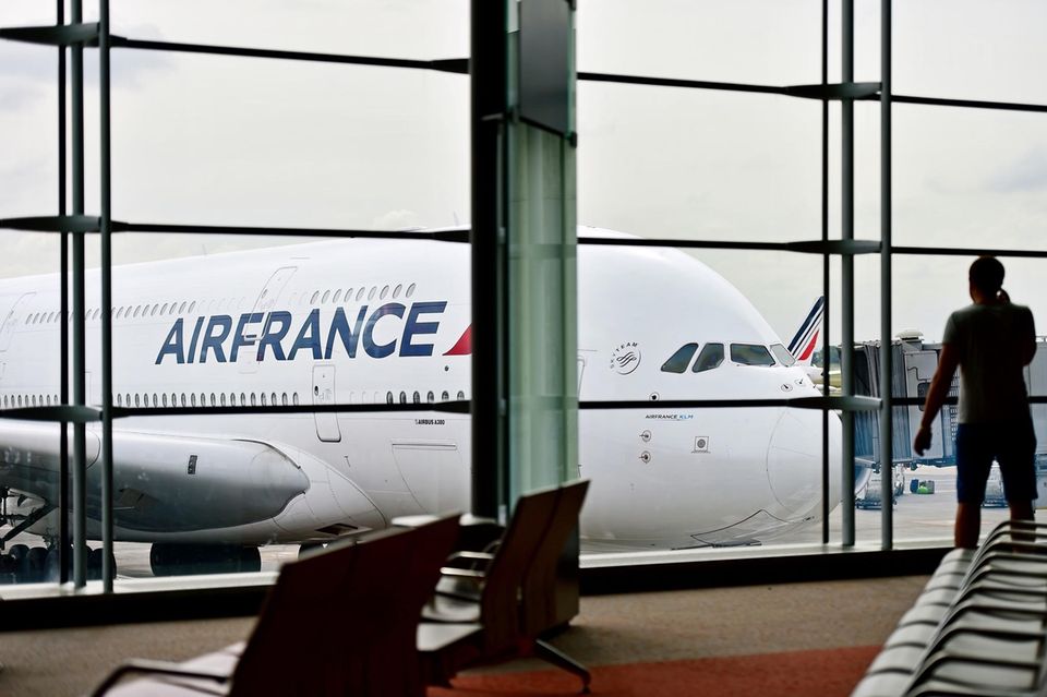 Air France Maschine am Flughafen