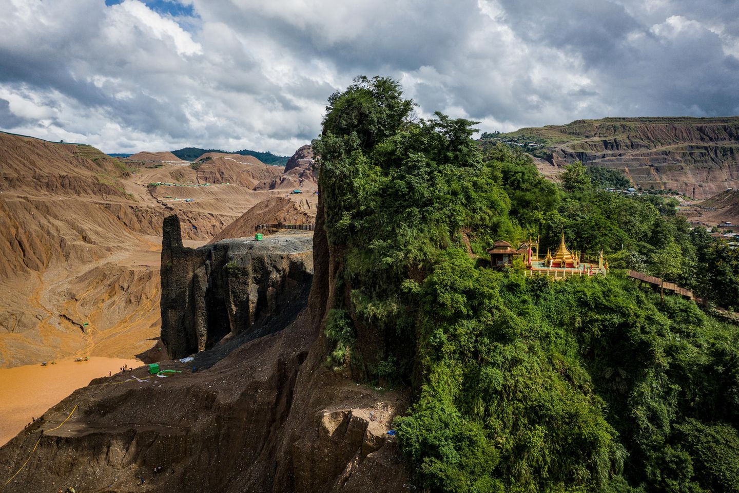 Bergbaugebiet in Myanmar