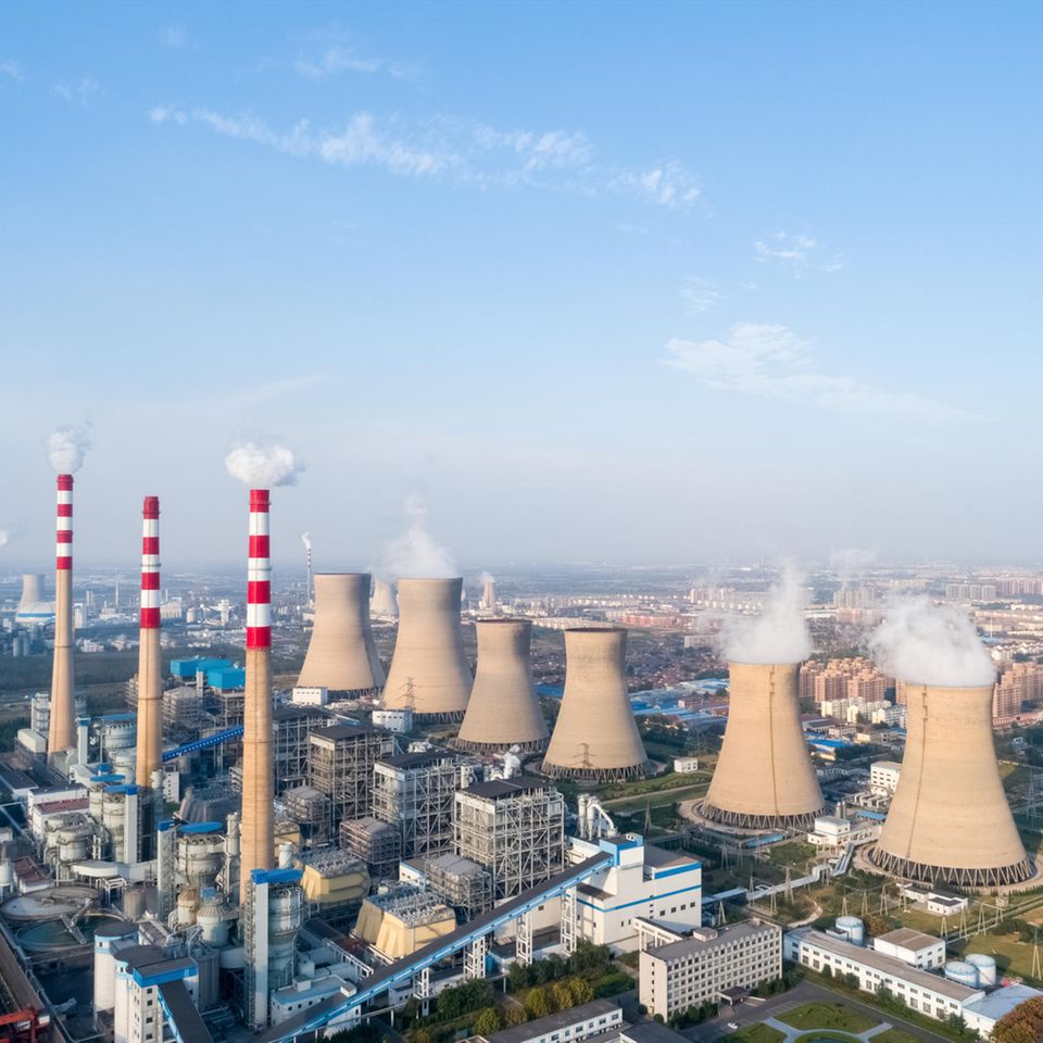 Heizkraftwerk in Dezhou, Provinz Shandong: Mehr als die Hälfte der Steigerung bei den Kohle-Emissionen fällt 2021 in China an