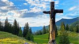 Crucifix steht auf der Älggialp