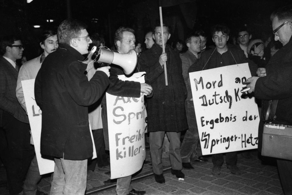 Studentenprotest in Essen im April 1968 Studentenprotest in Essen im April 1968