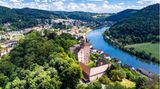Neckarsteinach im Neckartal