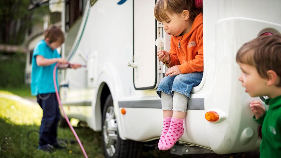 Zu den Sehenswürdigkeiten auf der Reise gehören für Mieke auch Pusteblumen