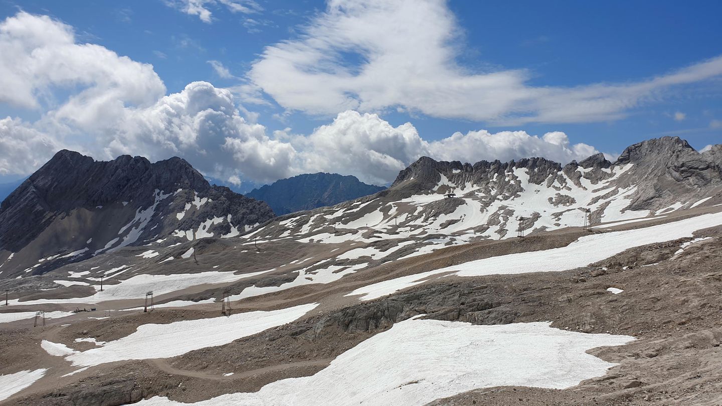 Gletscherschmelze bei Garmisch-Partenkirchen