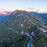 Straßen auf der Insel Tasmanien