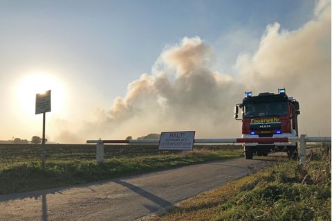 1000 Hektar Moor verbrennen im Herbst 2018 in der Nähe der Stadt Meppen. Auslöser war ein Raketentest im Auftrag der Bundeswehr