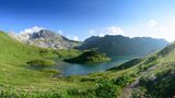 Schrecksee in Bayern bei blauem Himmel