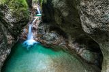 Wasserfall in der Almbachklamm, Bayern