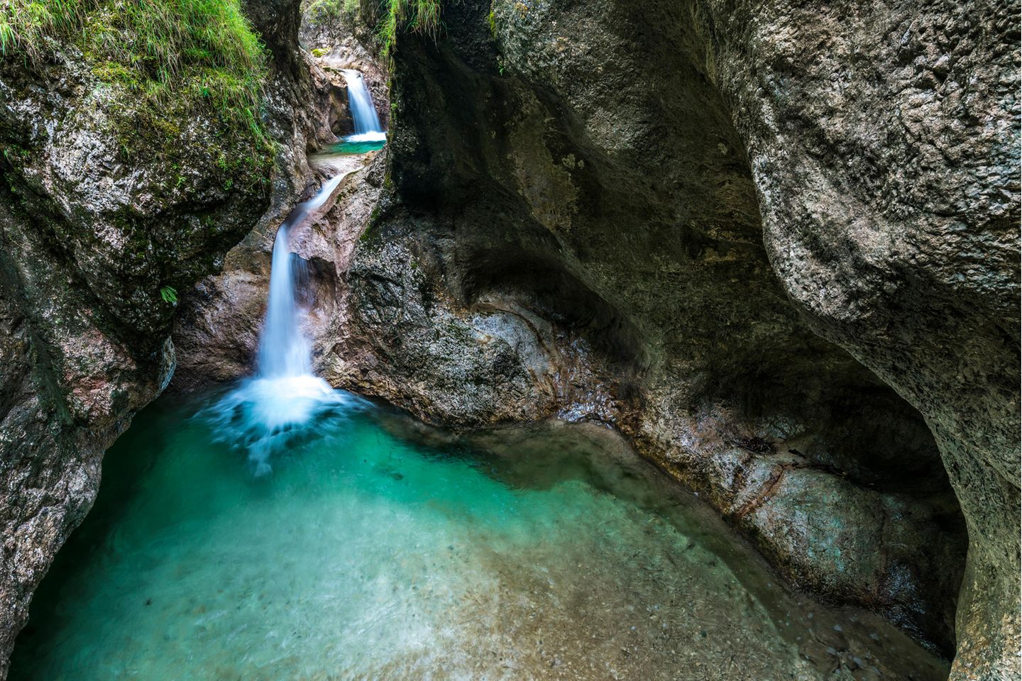 Almbachklamm Wasserfall in der Almbachklamm, Bayern