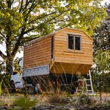 Haus auf der Ladefläche