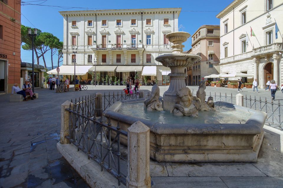 Piazza Vittorio in der Altstadt von Rieti (Archiv)