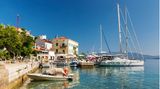 Boote im Hafen von Valun, Insel Cres