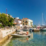 Boote im Hafen von Valun, Insel Cres