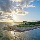 Rügen Palmer Ort - Sanddreieck im Bodden