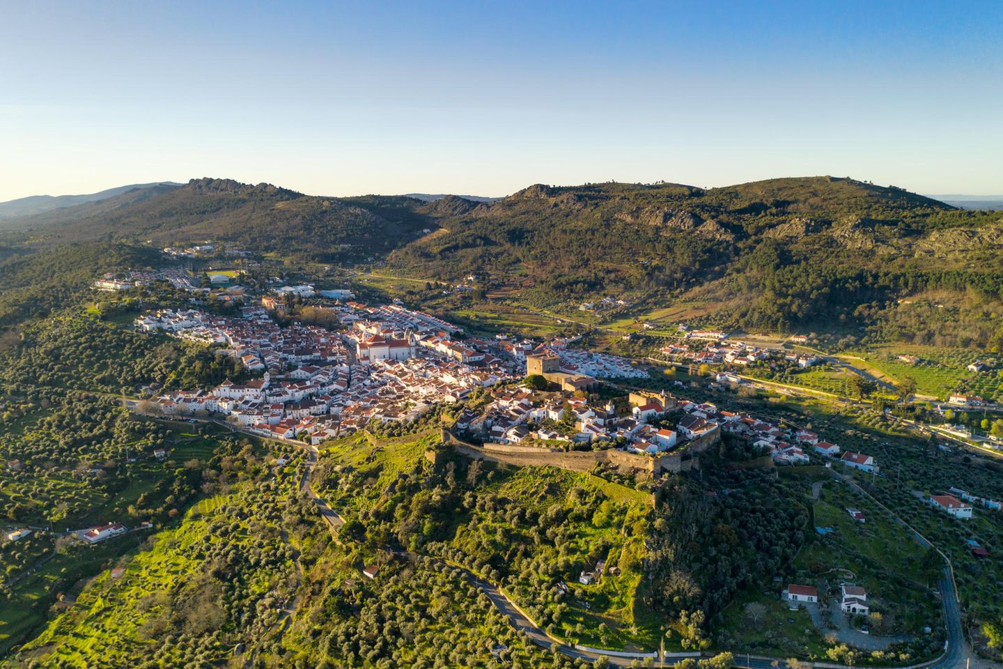 Luftbild über Serra de São Mamede