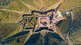 Luftfoto der Festung Nossa Senhora da Graca