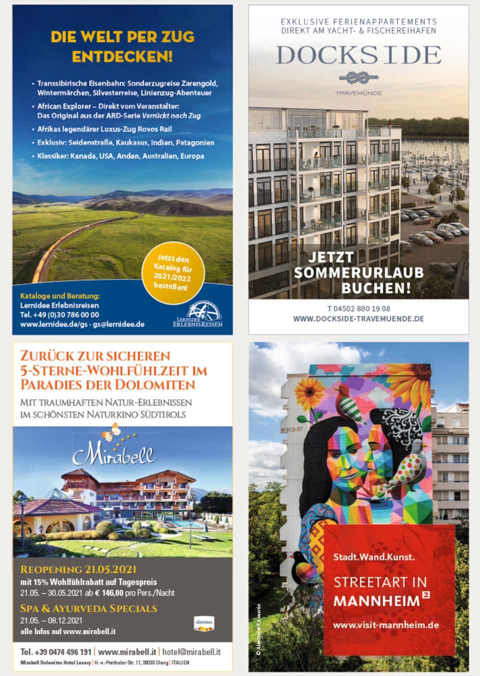 - Werbung -: Reisemarkt Juni 2021 - Werbung -: Reisemarkt Juni 2021