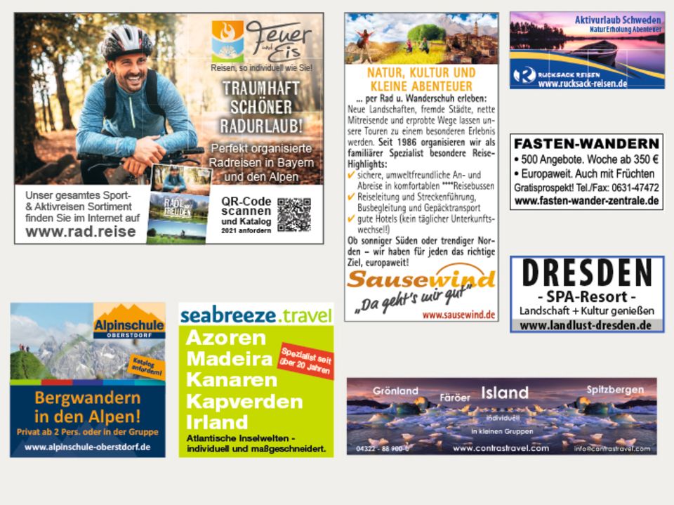 - Werbung -: Reisemarkt Juni 2021 - Werbung -: Reisemarkt Juni 2021