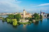 Blick auf das Schloss Schwerin