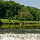 Kanu auf der Lahn bei Runel