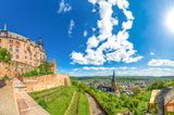 Blick vom Schloss auf Marburg