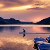 Sonnenuntergang am Fuschlsee