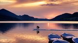 Sonnenuntergang am Fuschlsee