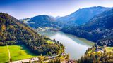 Blick auf den Lunzer See und das Gebirge