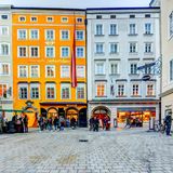 Blick auf das Geburtshaus von Mozart in Salzburg