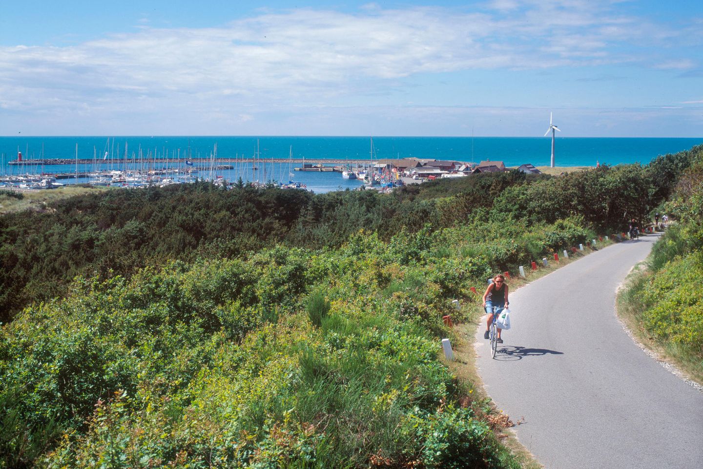 Radfahrer auf Anholt