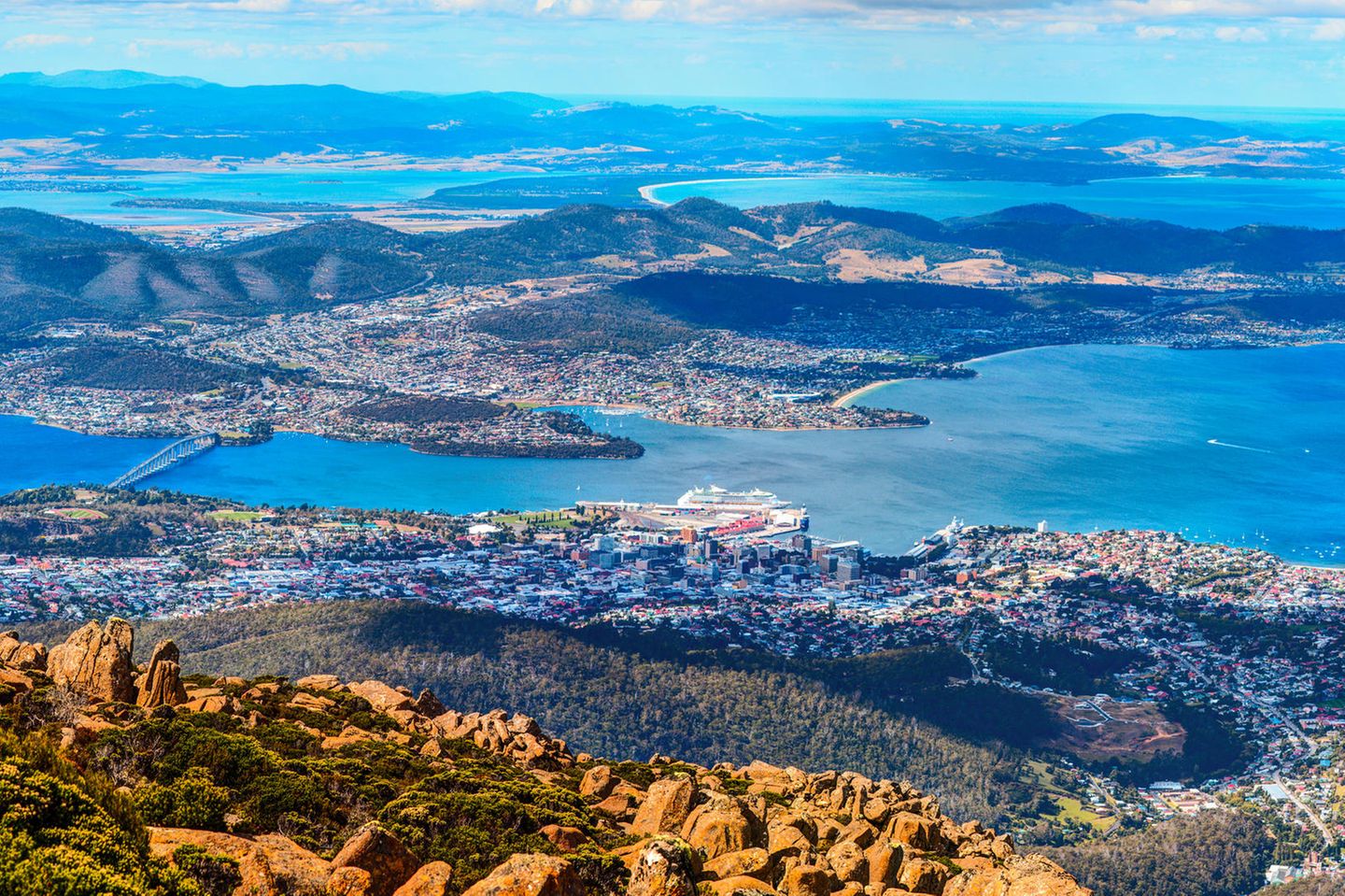 Blick auf Hobart