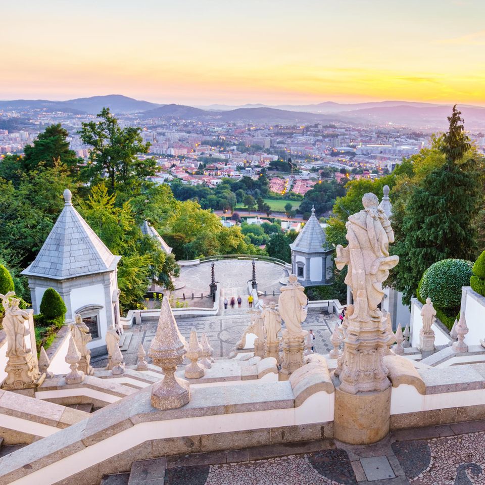 Der Blick von der Wallfahrtskirche des Bom Jesus do Monte