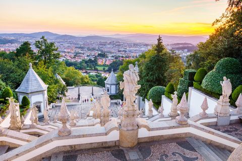Der Blick von der Wallfahrtskirche des Bom Jesus do Monte