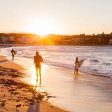 Surfer am Bondi Beach, Sydney