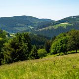 Blick auf die Landschaft vom Langenberg bei Niedersfeld