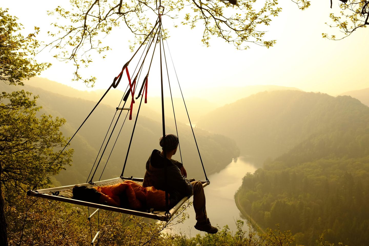 Saarschleife – Übernachtung in Bäumen