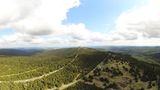 Luftsicht auf den Fichtelberg in Sachsen