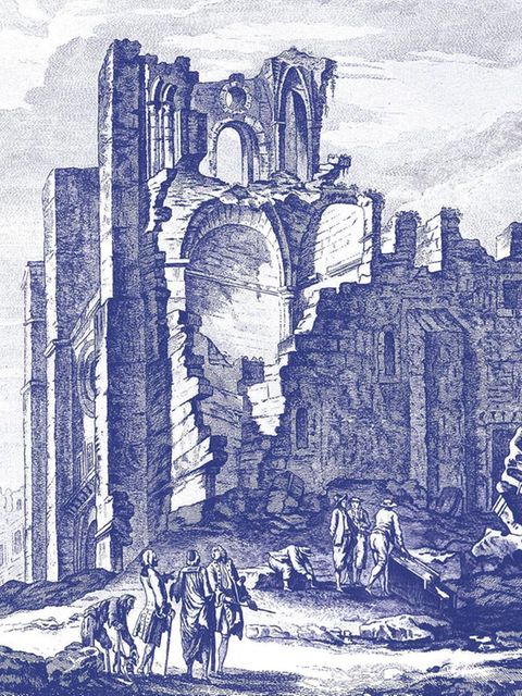 Als das Beben begann, waren die Kirchen – hier die zerstörte Kathedrale – gut gefüllt. Viele Gläubige feierten gerade Allerheiligen