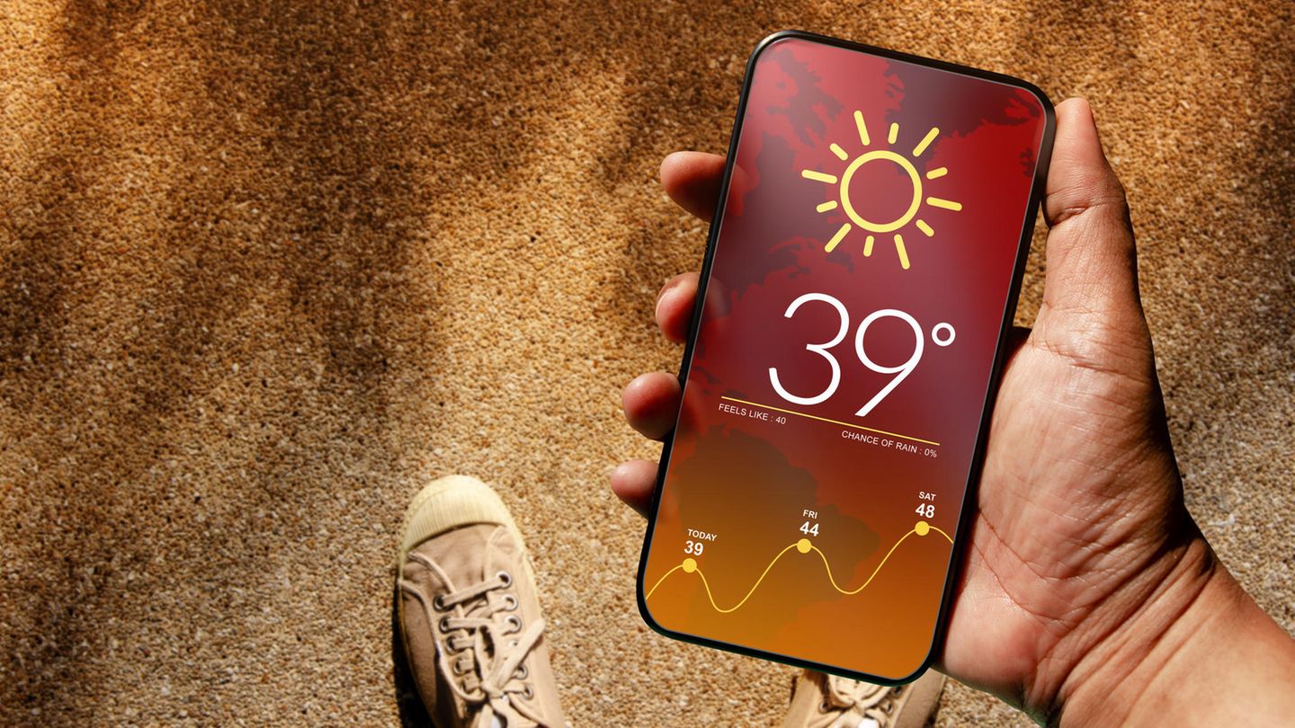 Bei lang anhaltenden hohen Temperaturen heizen sich Städte stärker auf als das Umland
