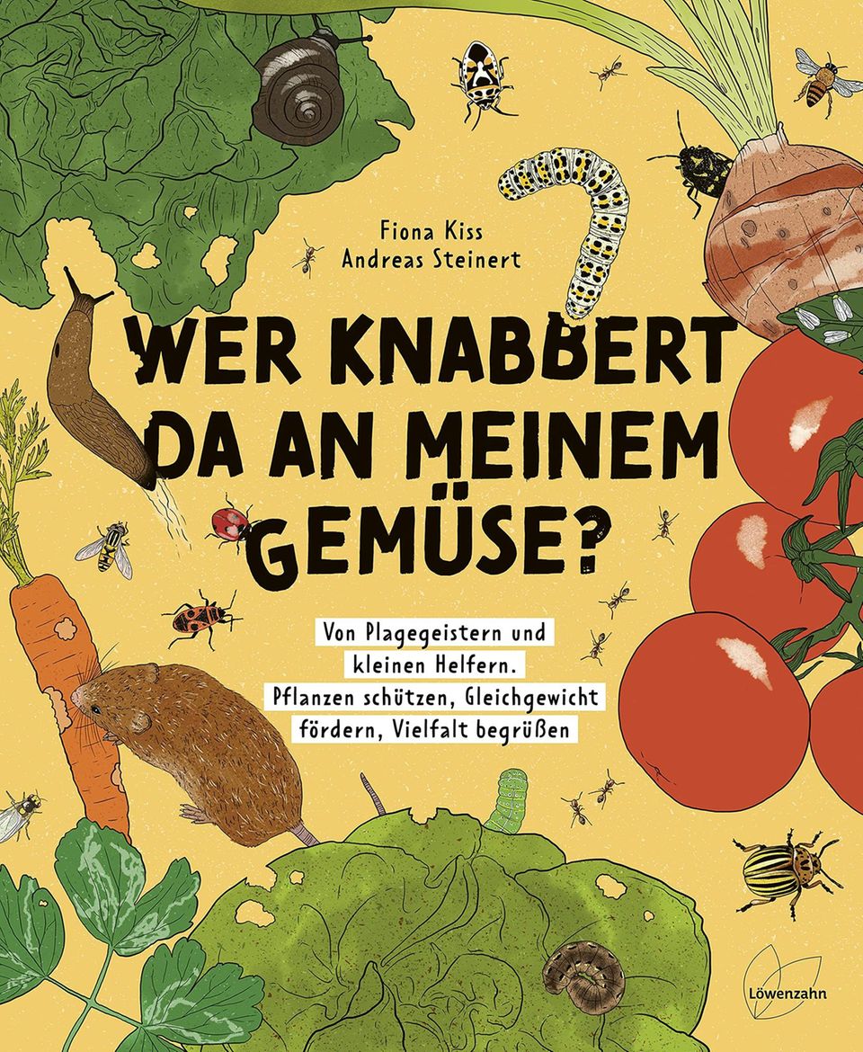 Schädlinge: Das Buch "Wer knabbert da an meinem Gemüse?" ist im Juli 2021 bei Löwenzahn erschienen Das Buch "Wer knabbert da an meinem Gemüse?" ist am 29. Juni 2021 bei Löwenzahn erschienen