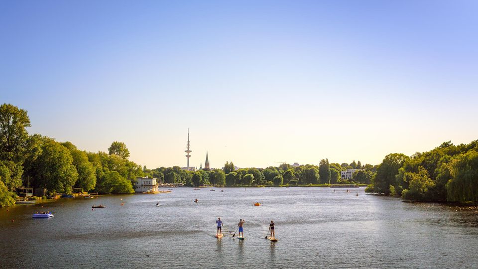 Anpaddeln: Ein urbanes Wasserrevier unter vielen in Deutschland: Hamburg Ein urbanes Wasserrevier unter vielen in Deutschland: Hamburg