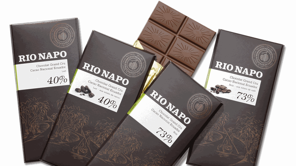 Río Napo Grand Cru Waldschokolade gibt es in vier verschiedenen Sorten