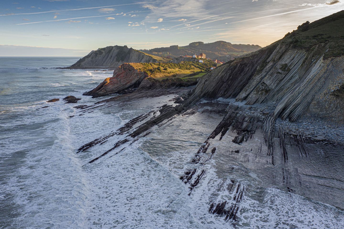 Die baskische Küste bei Zumaia