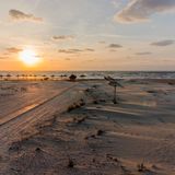 Strand von Sulina bei Sonnenaufgang