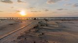 Strand von Sulina bei Sonnenaufgang