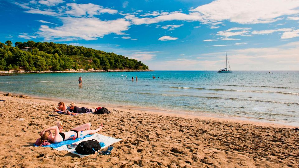 Strand Vela Priznia auf der Insel Korcula einer der schönsten Strände in Kroatien